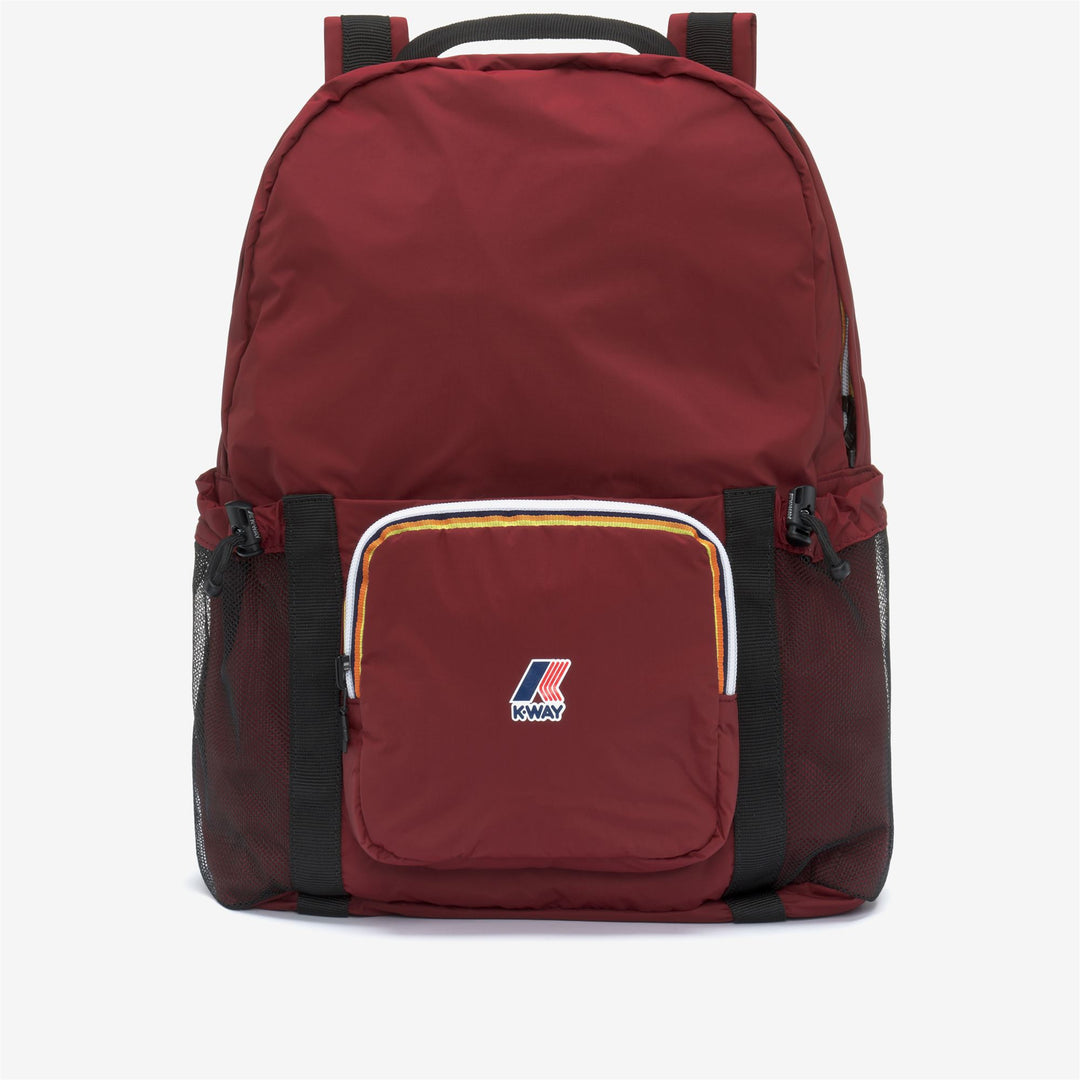 Red unisex packable waterproof backpack with adjustable straps 01