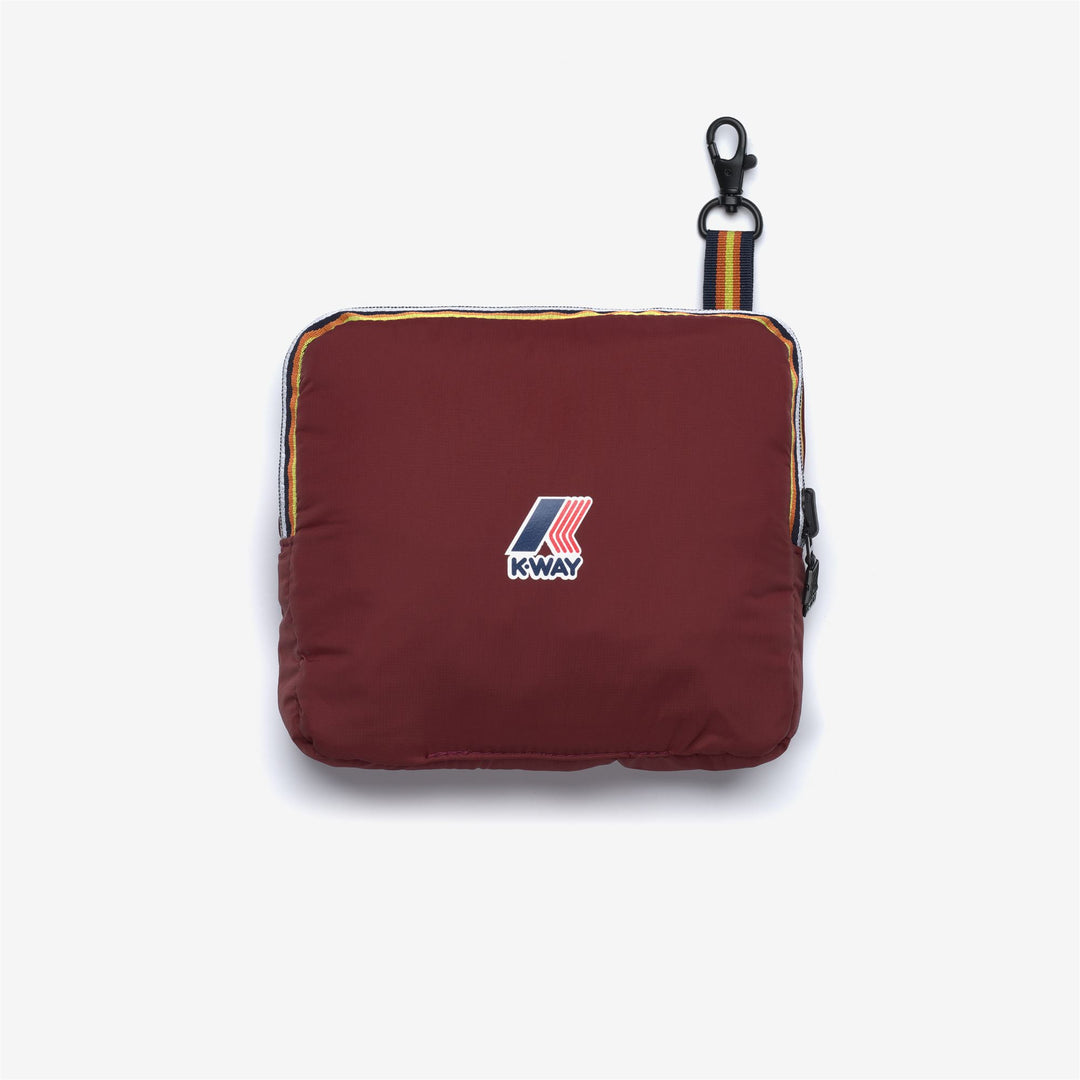 Red unisex packable waterproof backpack with adjustable straps main