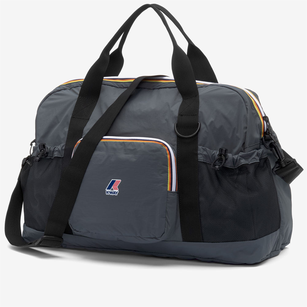 Grey Unisex Waterproof Duffle Bag with Multiple Pockets 02