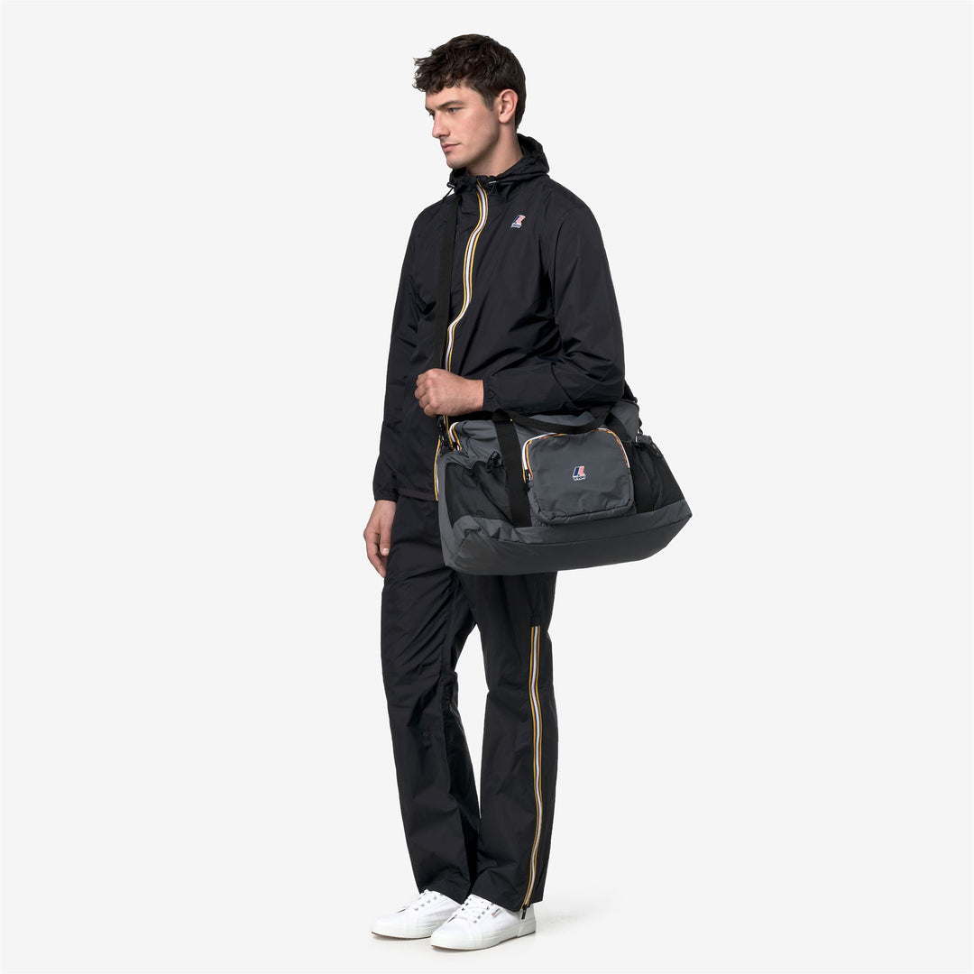 Grey Unisex Waterproof Duffle Bag with Multiple Pockets main