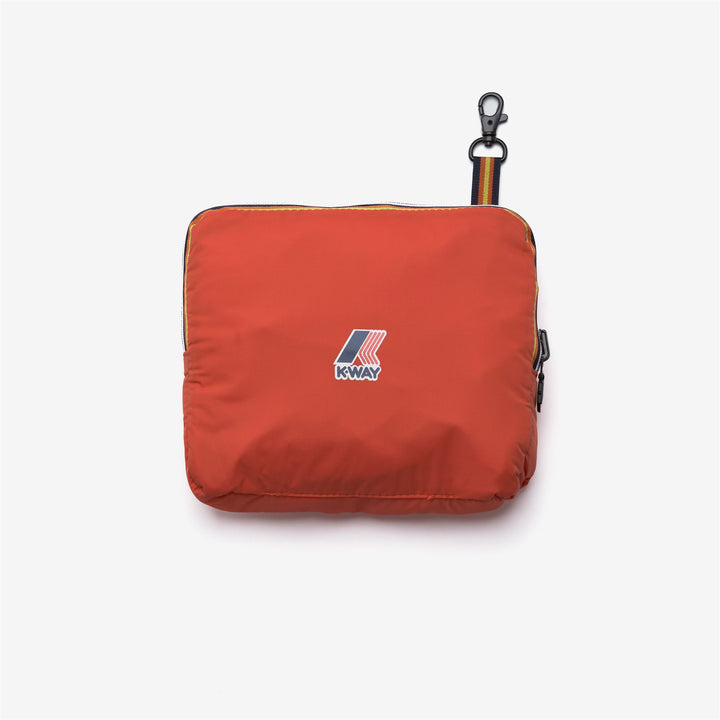 Borsone impermeabile unisex arancione con tasche multiple 4