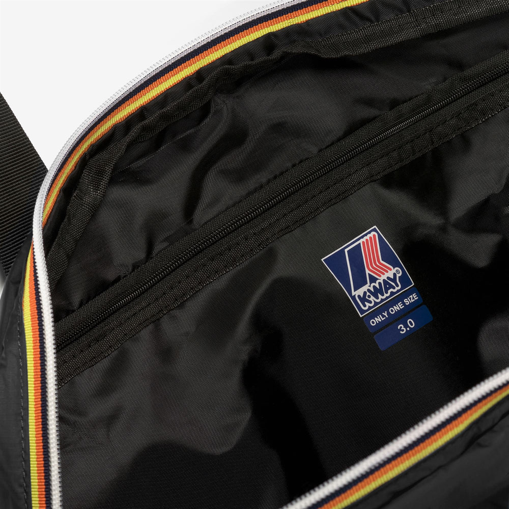 Black Unisex Packable Waterproof Duffle Bag with Pockets 02