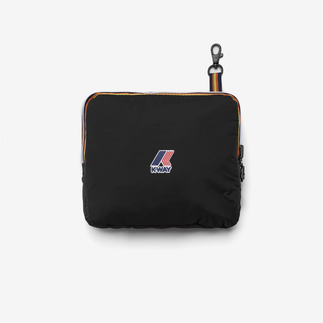 Borsone impermeabile ripiegabile unisex nero con tasche main