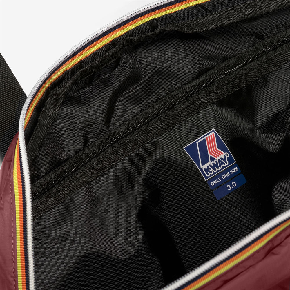 Red unisex waterproof packable duffle bag with pockets 02