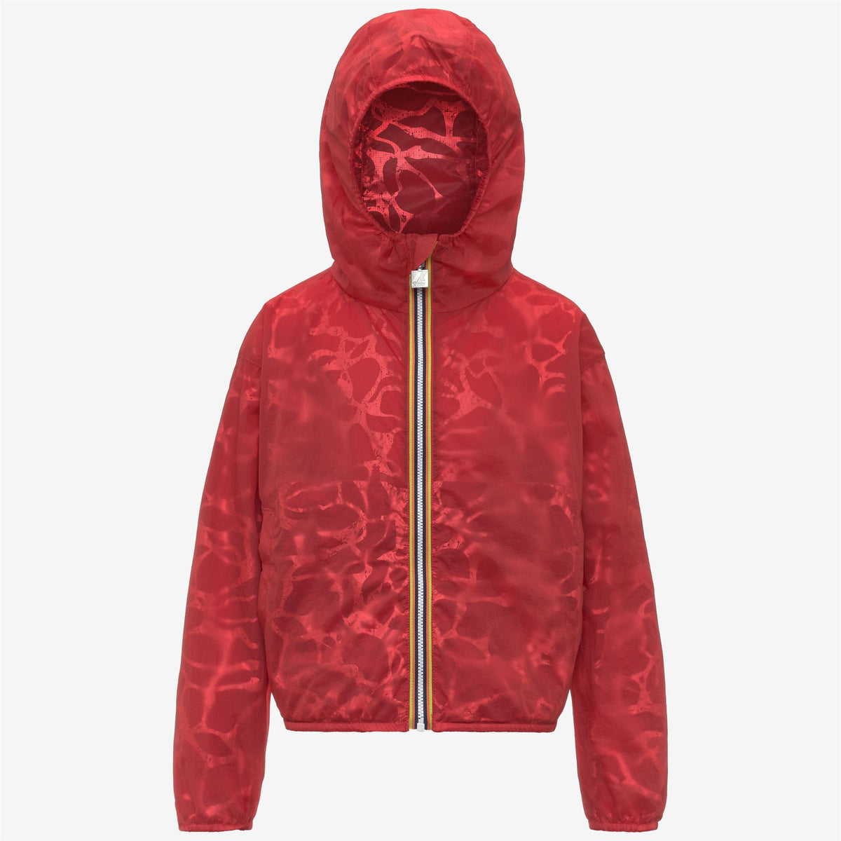 Jackets_Girl_P. LAURETTE SUPER LIGHT LAMI DOUBLE_Short_Red Poppy Laminated-Red Poppy - White - Commercial 2