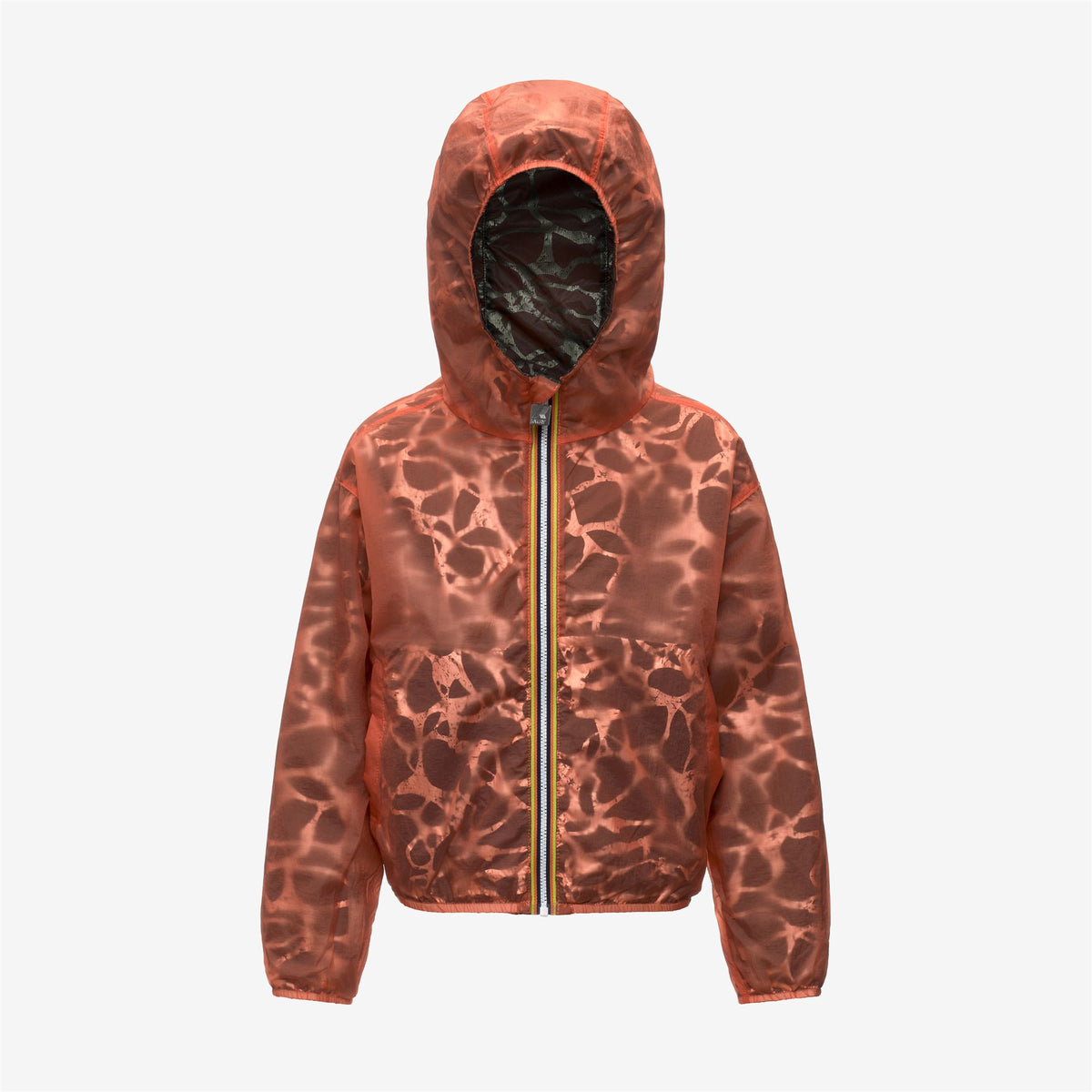 Jackets_Girl_P. LAURETTE SUPER LIGHT LAMI DOUBLE_Short_Green L Laminated - Pink P - Green Lichen - Pink Pamplemousse - Commercial 2