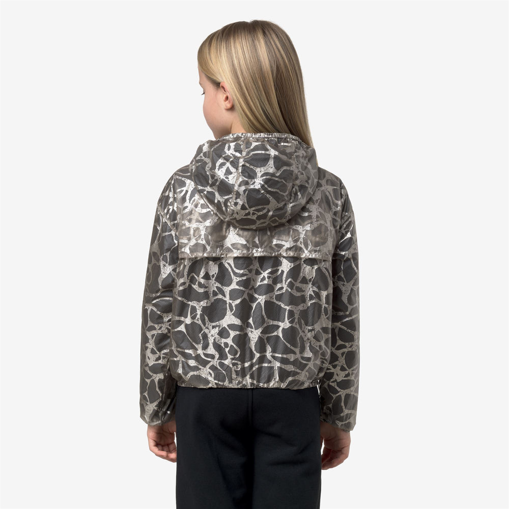 P. LAURETTE SUPER LIGHT LAMI DOUBLE Jackets Short Girl Beige Lt Laminated-Blue Depth 02