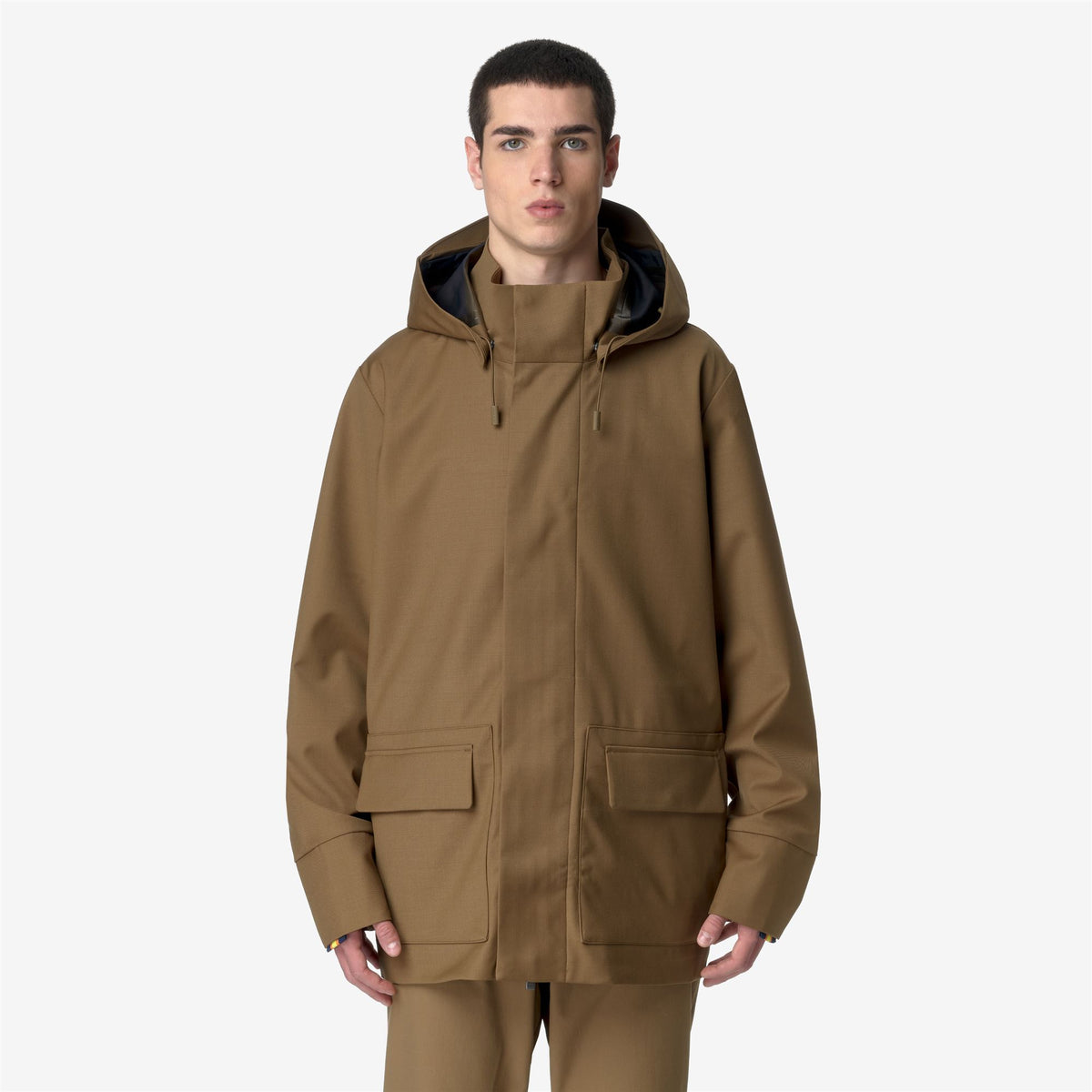 Jackets_MAN_ERHAL TECH WOOL BLEND_Mid_Brown Corda - Blue Depth - Commercial 4