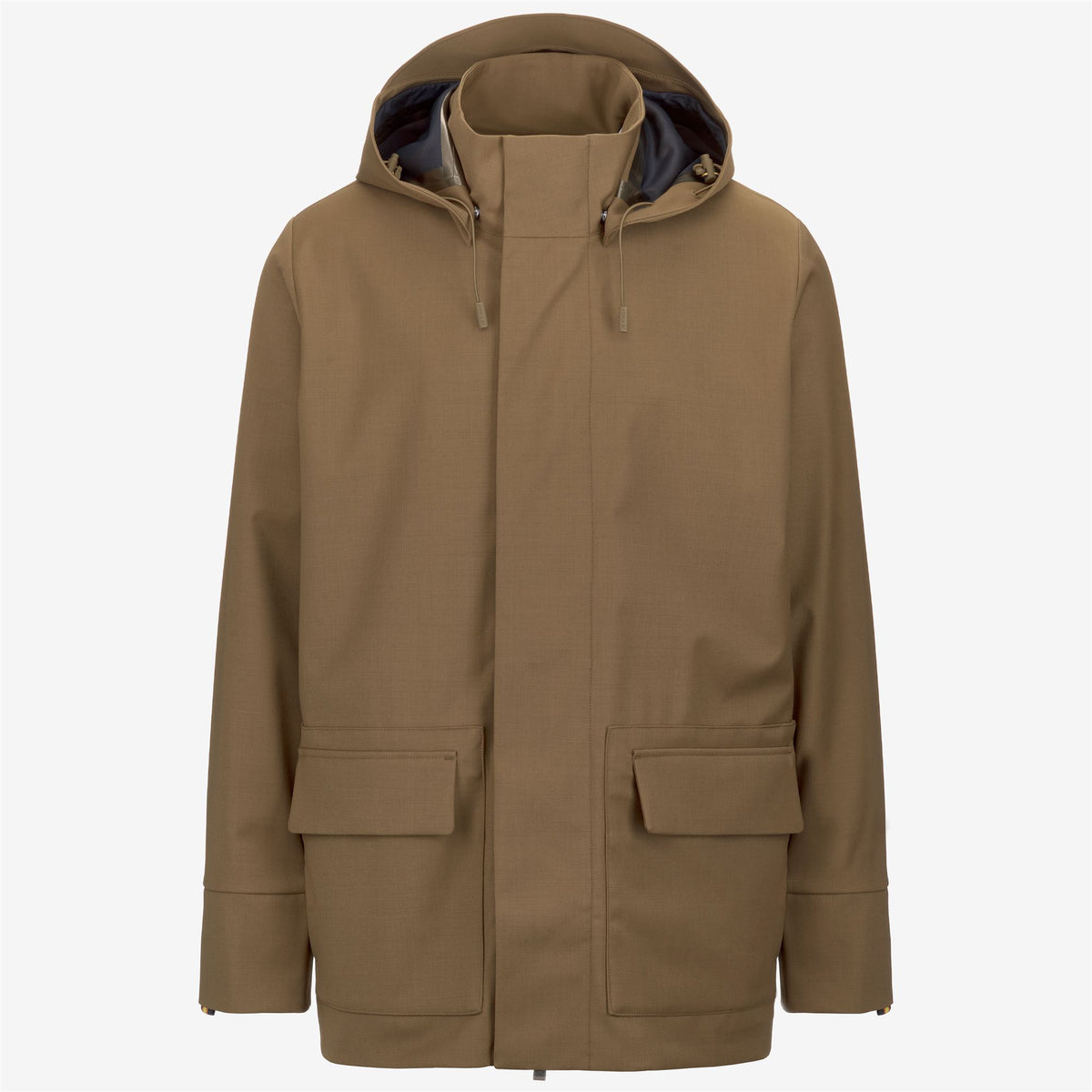Jackets_MAN_ERHAL TECH WOOL BLEND_Mid_Brown Corda - Blue Depth - Commercial 1