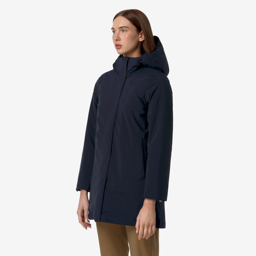 Jackets_WOMAN_MATHIEL BONDED PADDED_3/4 Length_Blue Depth - Blue Depth - Commercial 5