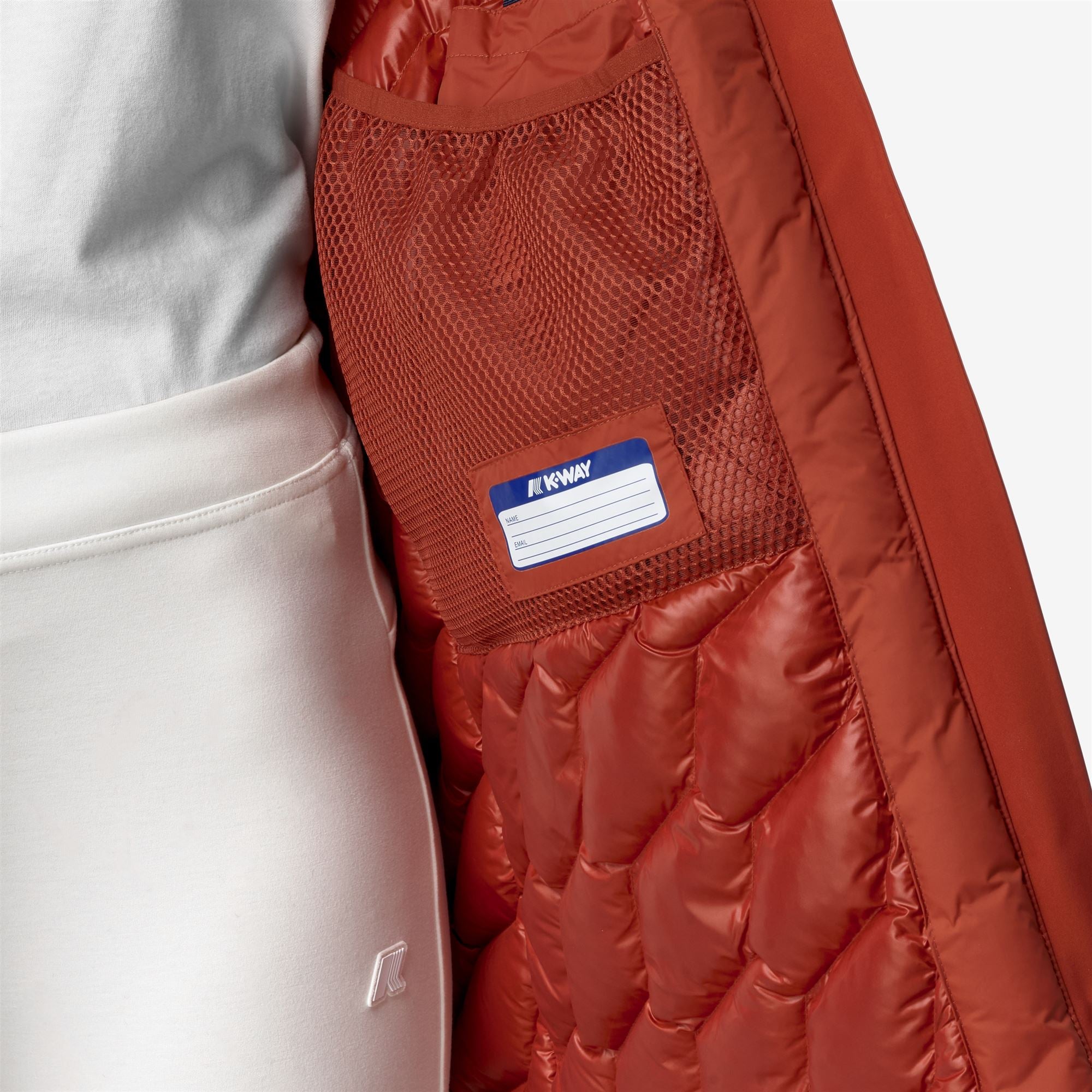 Jackets_WOMAN_MATHIEL BONDED PADDED_3/4 Length_Red Pompeian - Commercial 7
