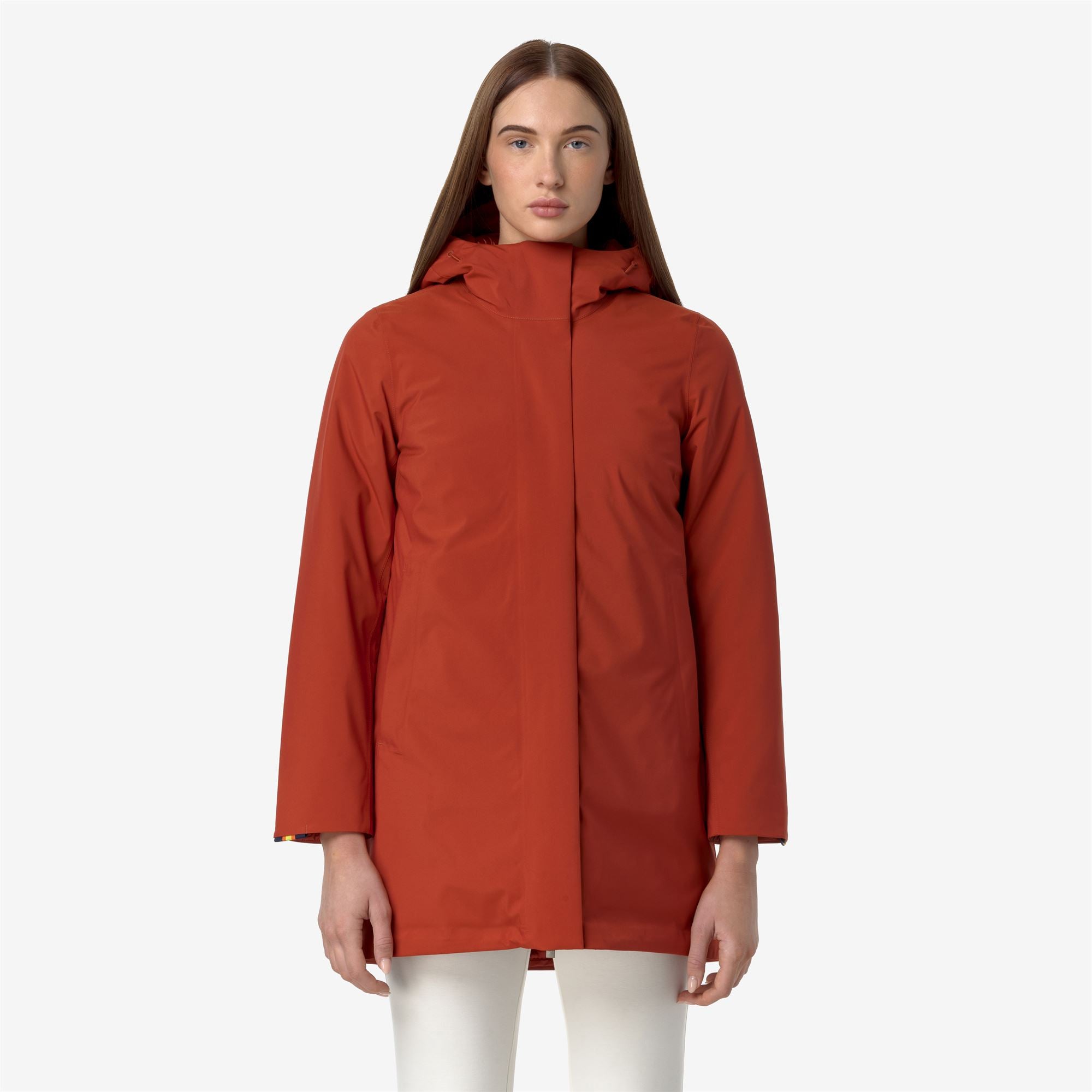 Jackets_WOMAN_MATHIEL BONDED PADDED_3/4 Length_Red Pompeian - Commercial 4