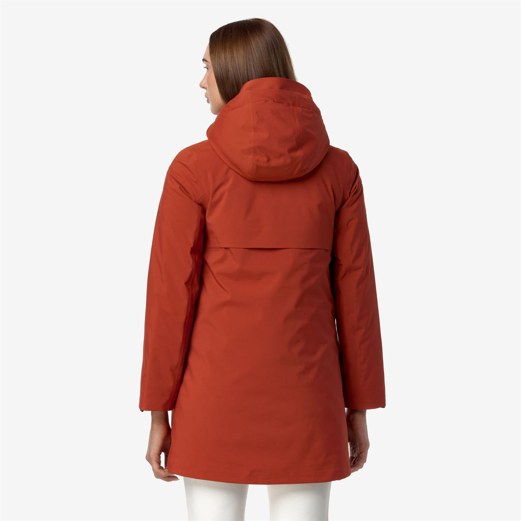 Jackets_WOMAN_MATHIEL BONDED PADDED_3/4 Length_Red Pompeian - Commercial 6