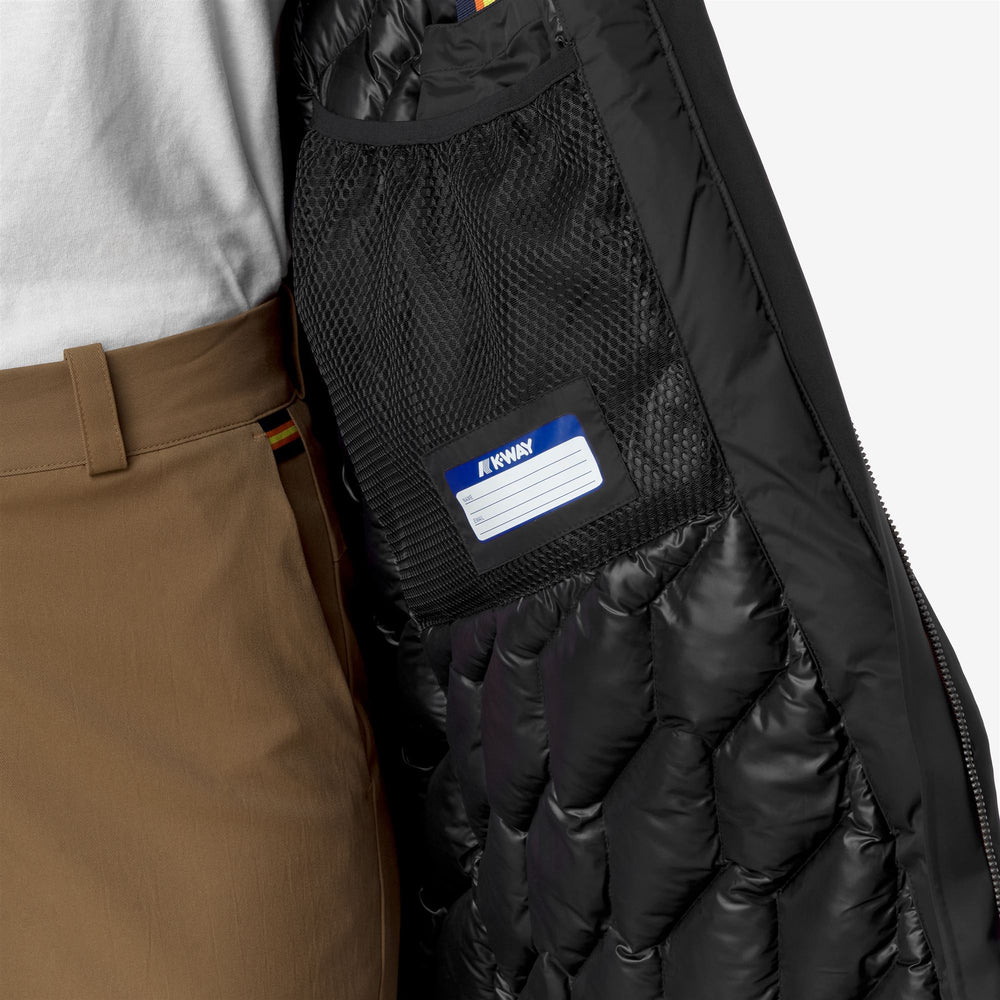 Black Grey Women's Urban 3/4 Length Padded Jacket for Winter 02