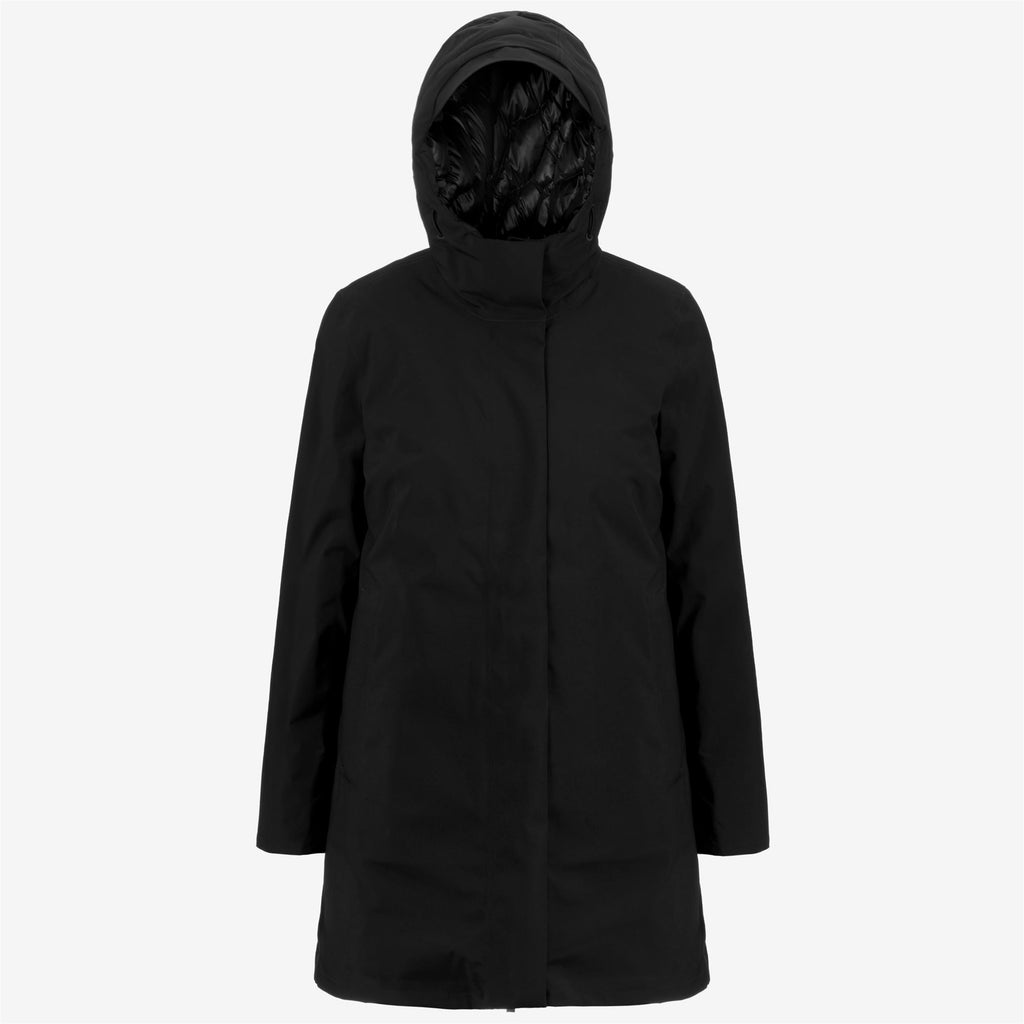 Jackets_WOMAN_MATHIEL BONDED PADDED_3/4 Length_Black Pure - Commercial 1