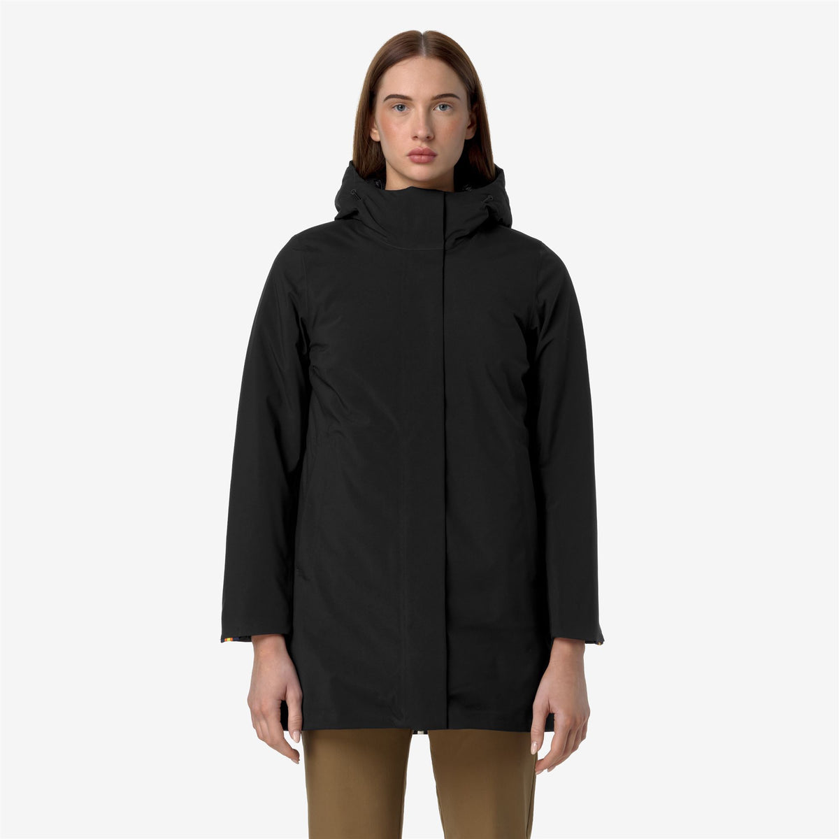 Jackets_WOMAN_MATHIEL BONDED PADDED_3/4 Length_Black Pure - Commercial 3