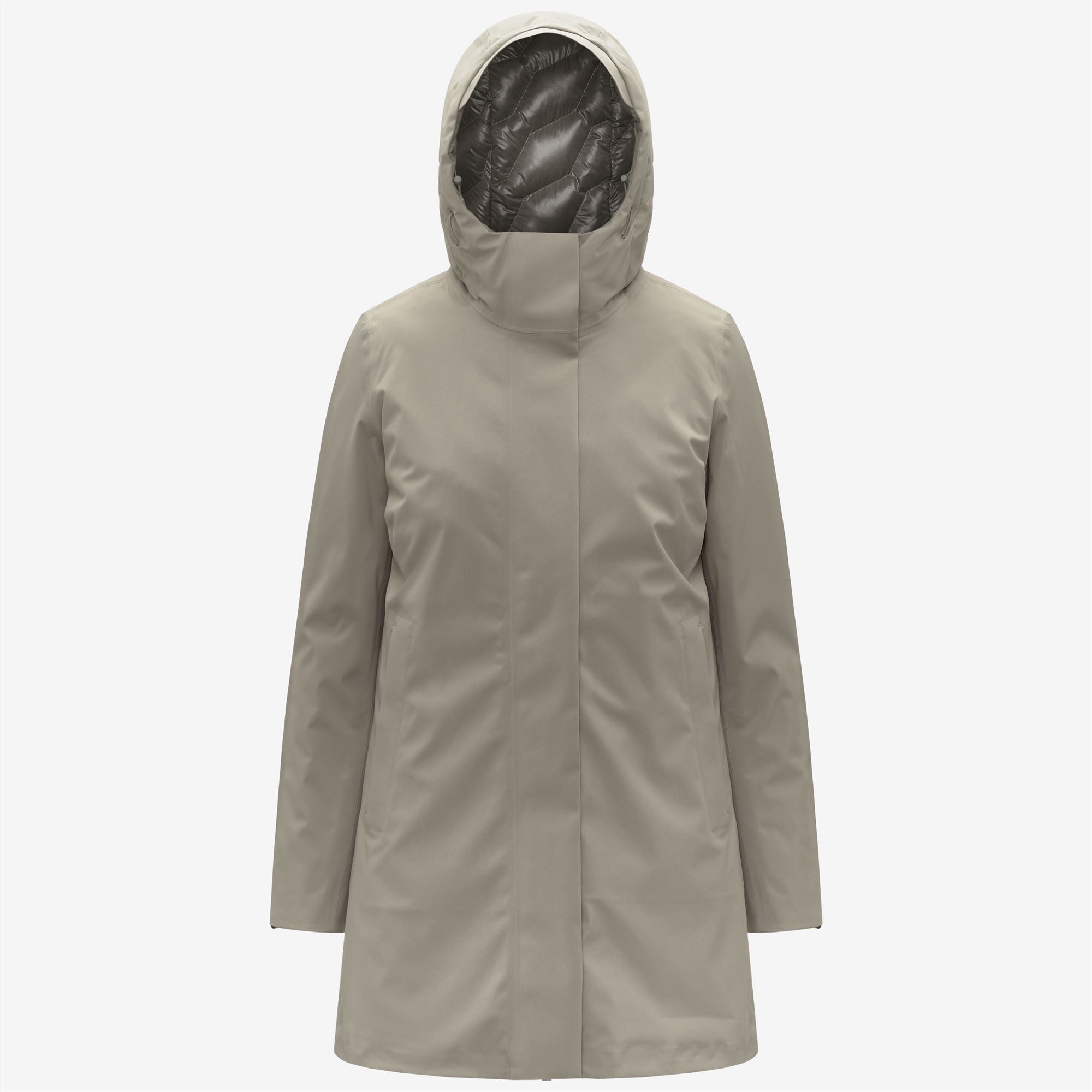 Jackets_WOMAN_MATHIEL BONDED PADDED_3/4 Length_Green Oak-Green Oak - Green Oak - Commercial 1