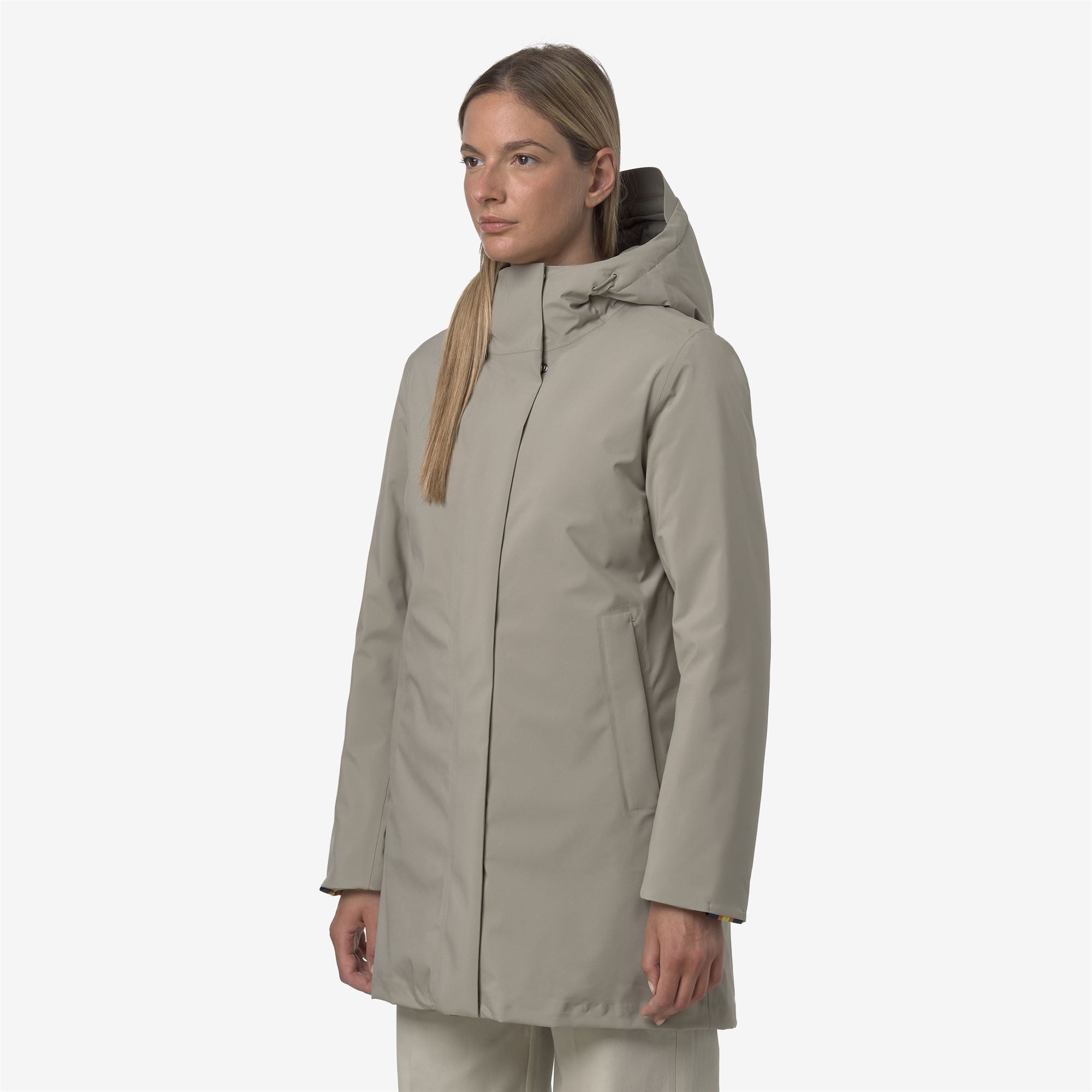 Jackets_WOMAN_MATHIEL BONDED PADDED_3/4 Length_Green Oak-Green Oak - Green Oak - Commercial 5