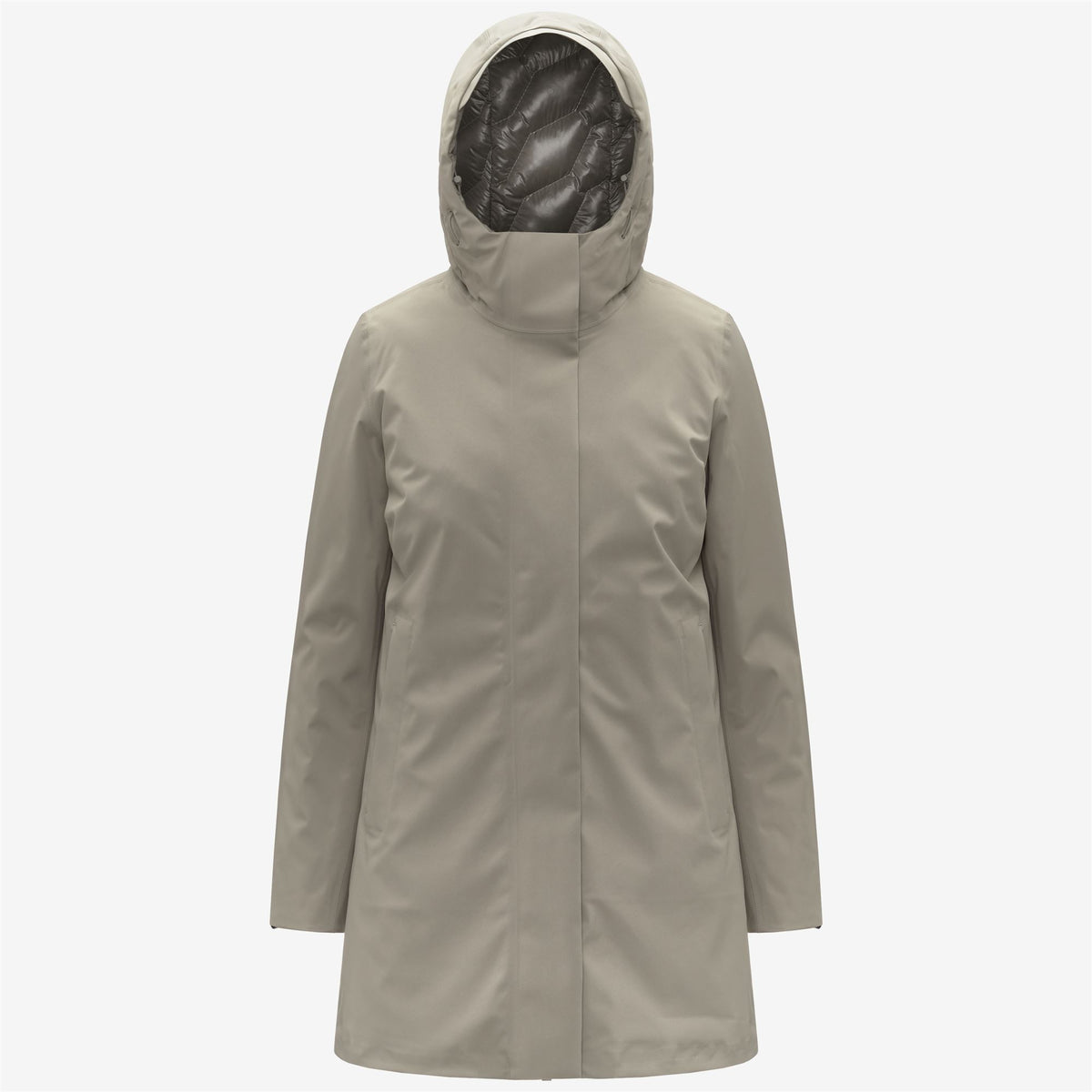 Jackets_WOMAN_MATHIEL BONDED PADDED_3/4 Length_Green Oak-Green Oak - Green Oak - Commercial 1