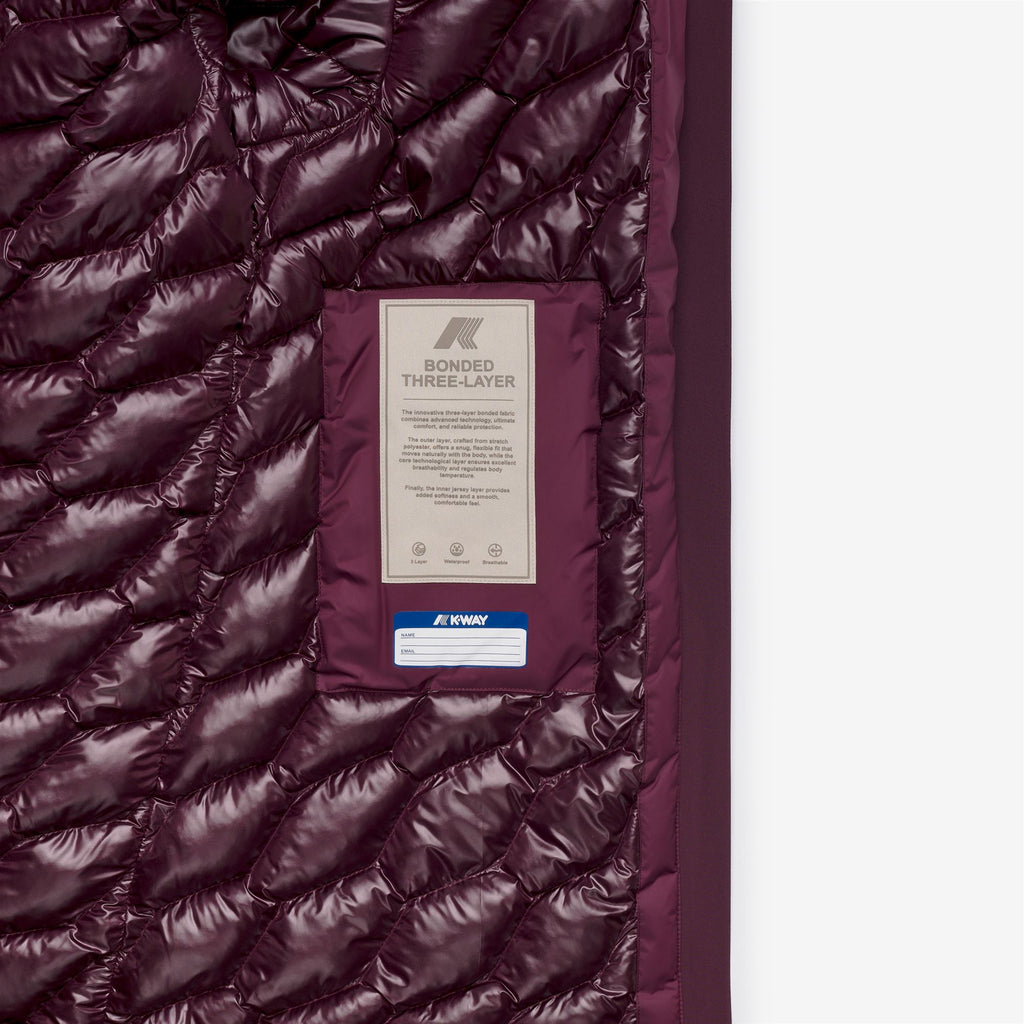 Jackets_Woman_MATHIEL BONDED PADDED_3/4 Length_Violet Mauve Wine - Commercial 2