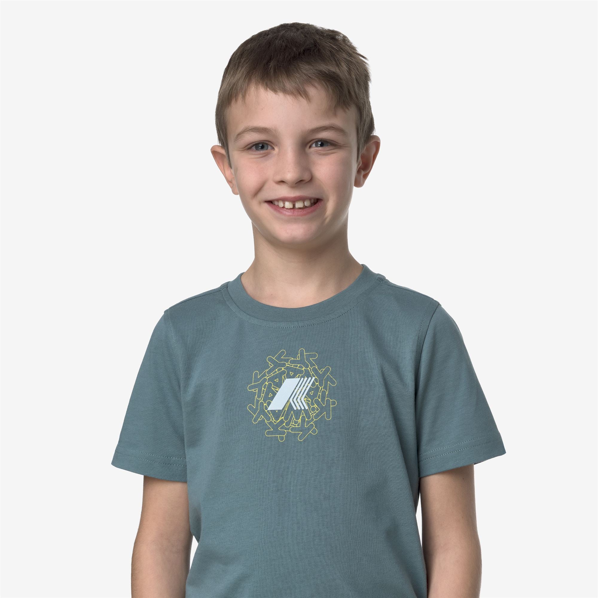 T-ShirtsTop Boy P. ODOM MESSY LETTERS JERSEY T-Shirt GREEN IRON