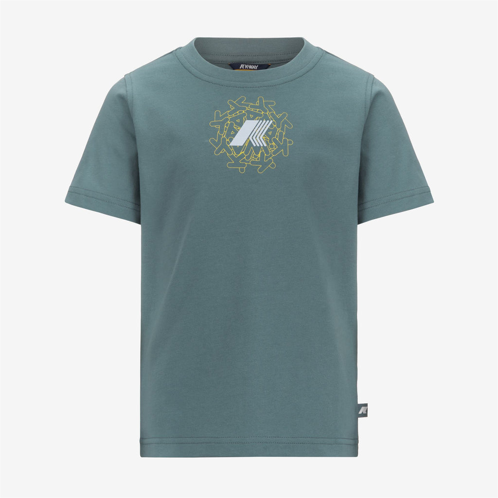 T-ShirtsTop Boy P. ODOM MESSY LETTERS JERSEY T-Shirt GREEN IRON