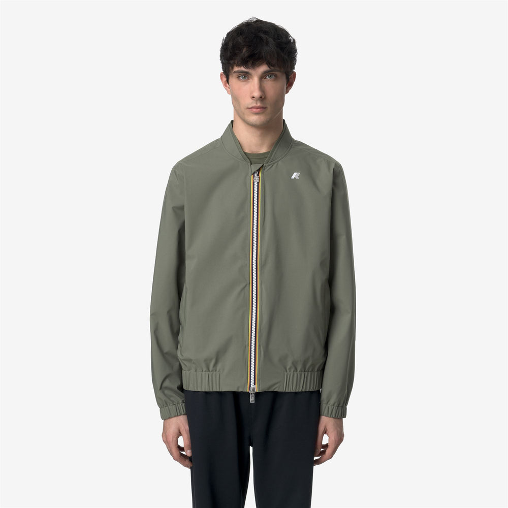 Lichen green Men's Slim Fit Waterproof Jacket for Variable Weather 02