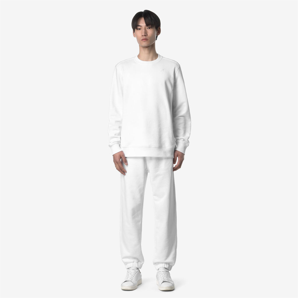 Pants_MAN_MICKYEL FRENCH TERRY_Sport Trousers_White - Commercial 4