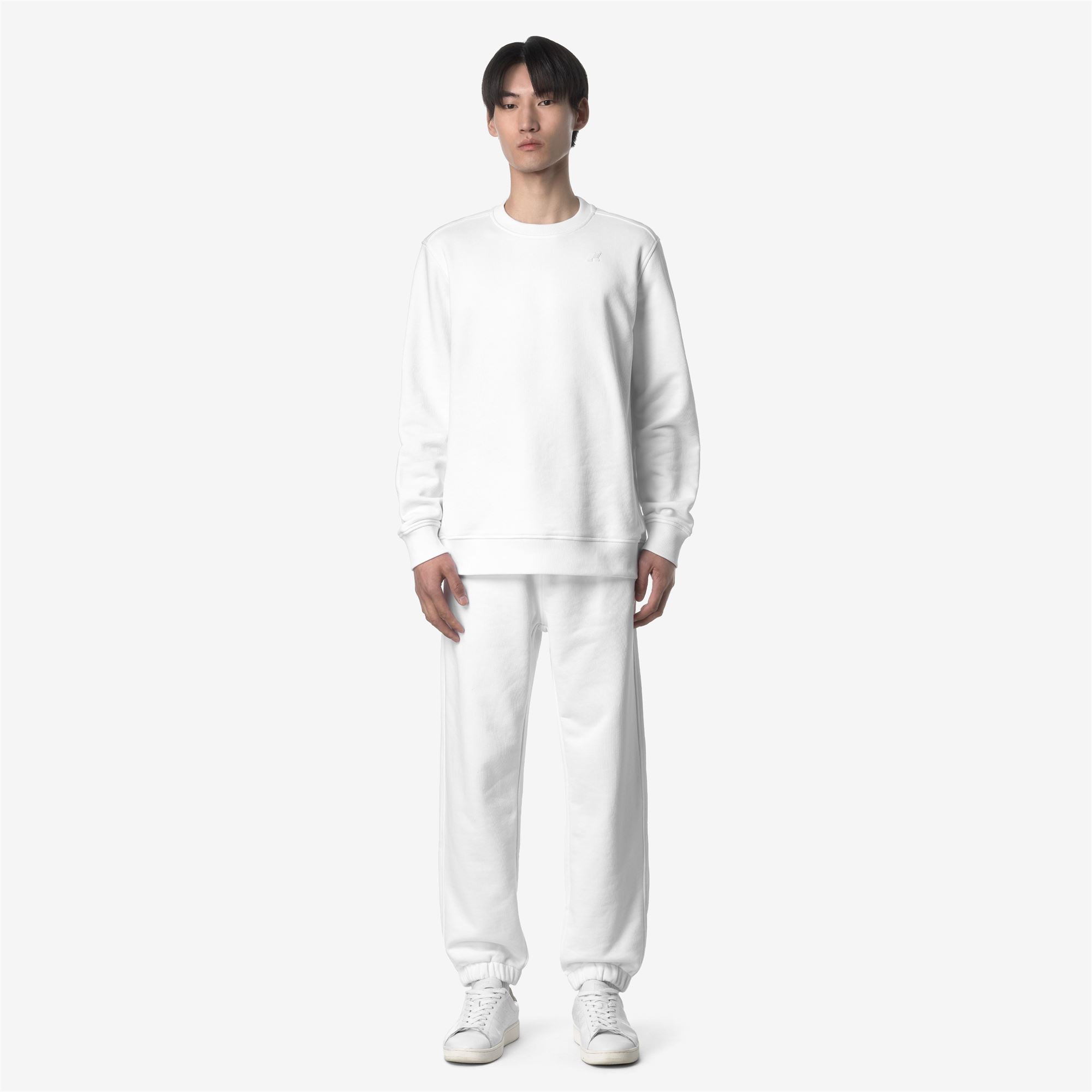 Pants_MAN_MICKYEL FRENCH TERRY_Sport Trousers_White - Commercial 4