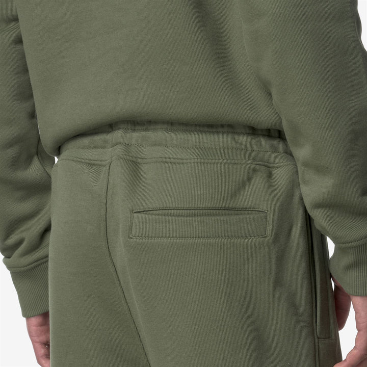 Lichen green Men's Sport Trousers with Adjustable Waist 4