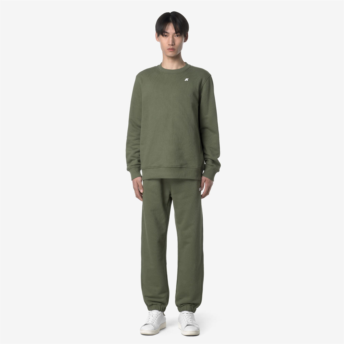 Pants_MAN_MICKYEL FRENCH TERRY_Sport Trousers_Green Lichen - Commercial 4