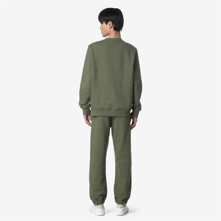 Lichen green Men's Sport Trousers with Adjustable Waist 3