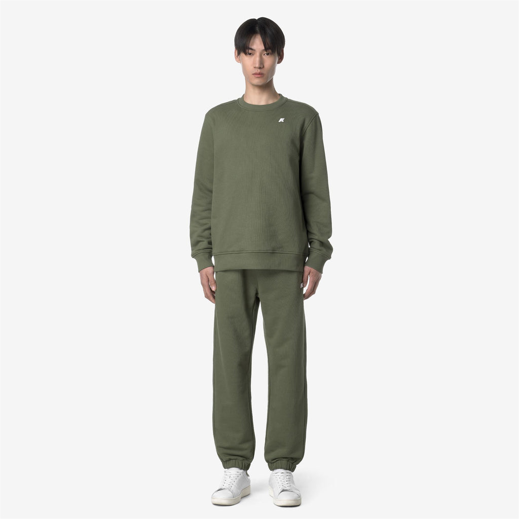 Pants_MAN_MICKYEL FRENCH TERRY_Sport Trousers_Green Lichen - Commercial 4