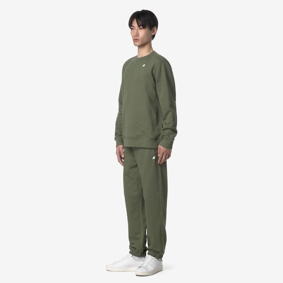 Pants_MAN_MICKYEL FRENCH TERRY_Sport Trousers_Green Lichen - Commercial 5