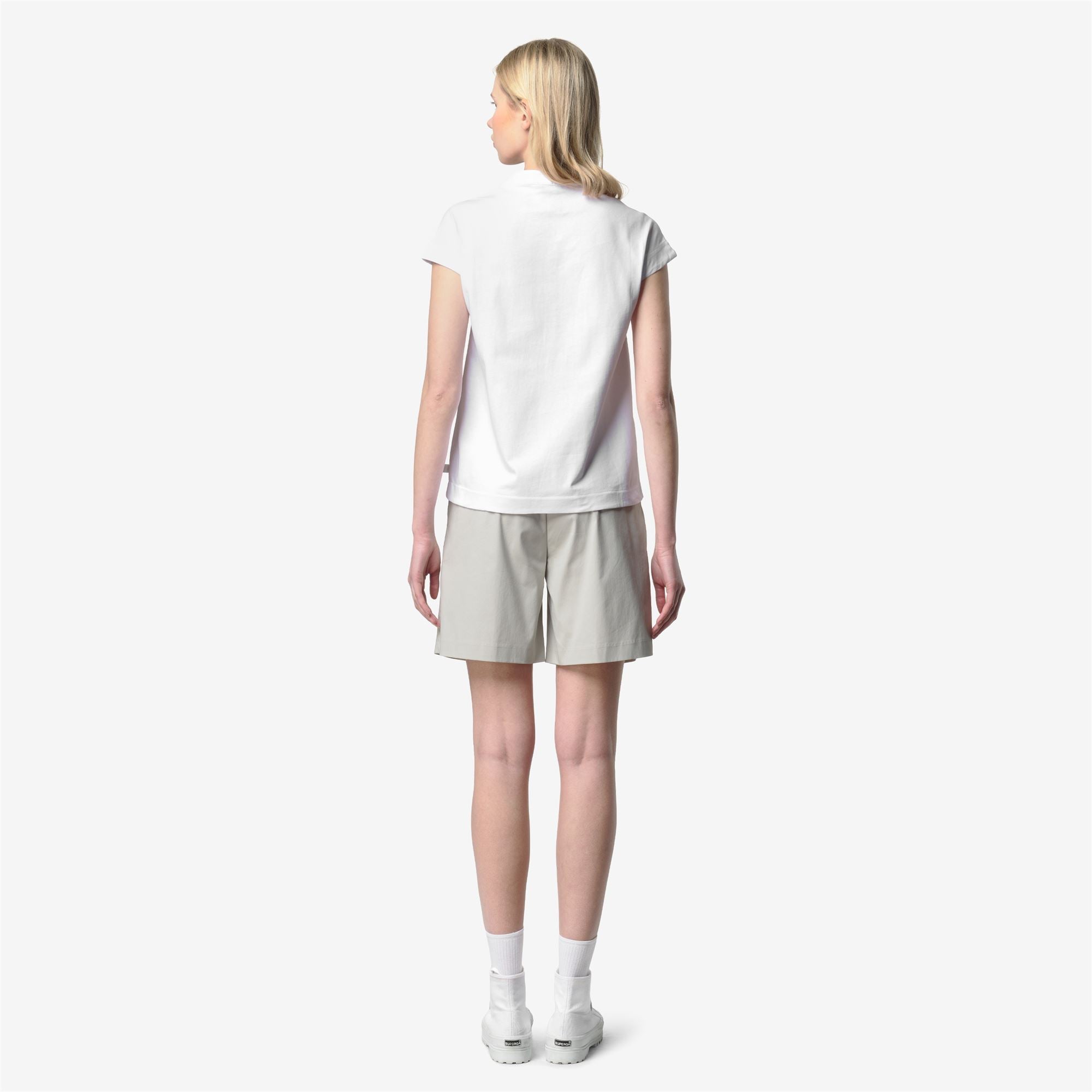 T-Shirts & Top_Woman_ISELE JERSEY_T-Shirt_White - White - Commercial 6