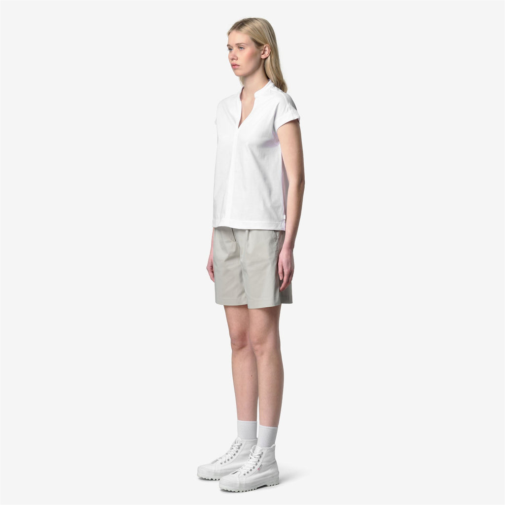 T-Shirts & Top_Woman_ISELE JERSEY_T-Shirt_White - White - Commercial 5