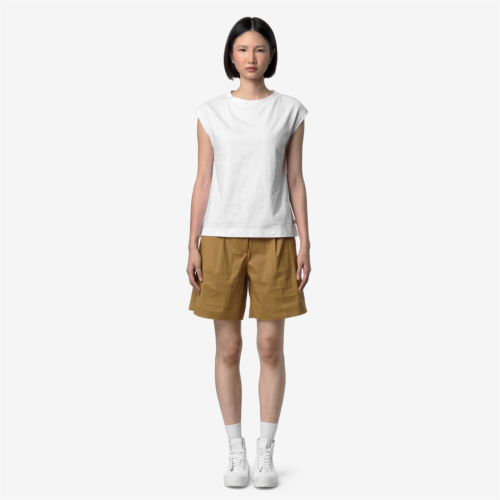 T-Shirts & Top_Woman_ISOBELLE JERSEY_T-Shirt_White - White - Commercial 4