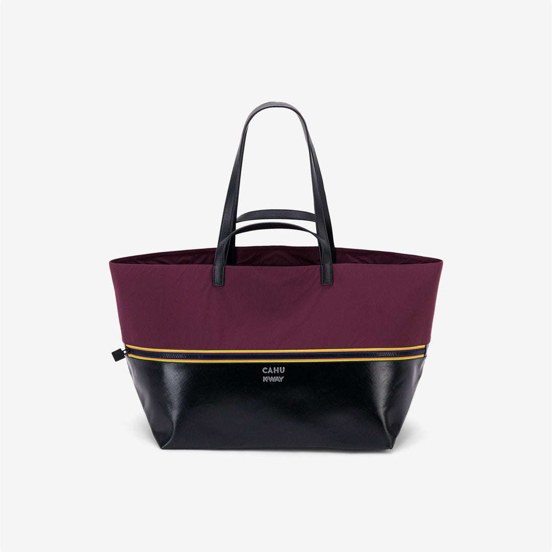 Black and red Unisex Tote Bag with Waterproof PVC and Nylon 01