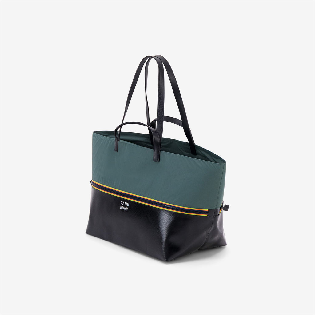 Bags_UNISEX_PRATIQUE MEDIUM_Tote Bag_Black-Green Greysh - Commercial 2