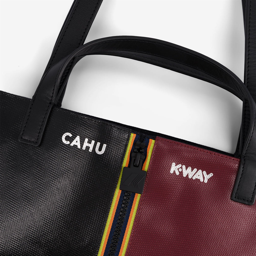 Bags_UNISEX_PRATIQUE LARGE_Tote Bag_Black-Red Dk Amaranto - Commercial 3