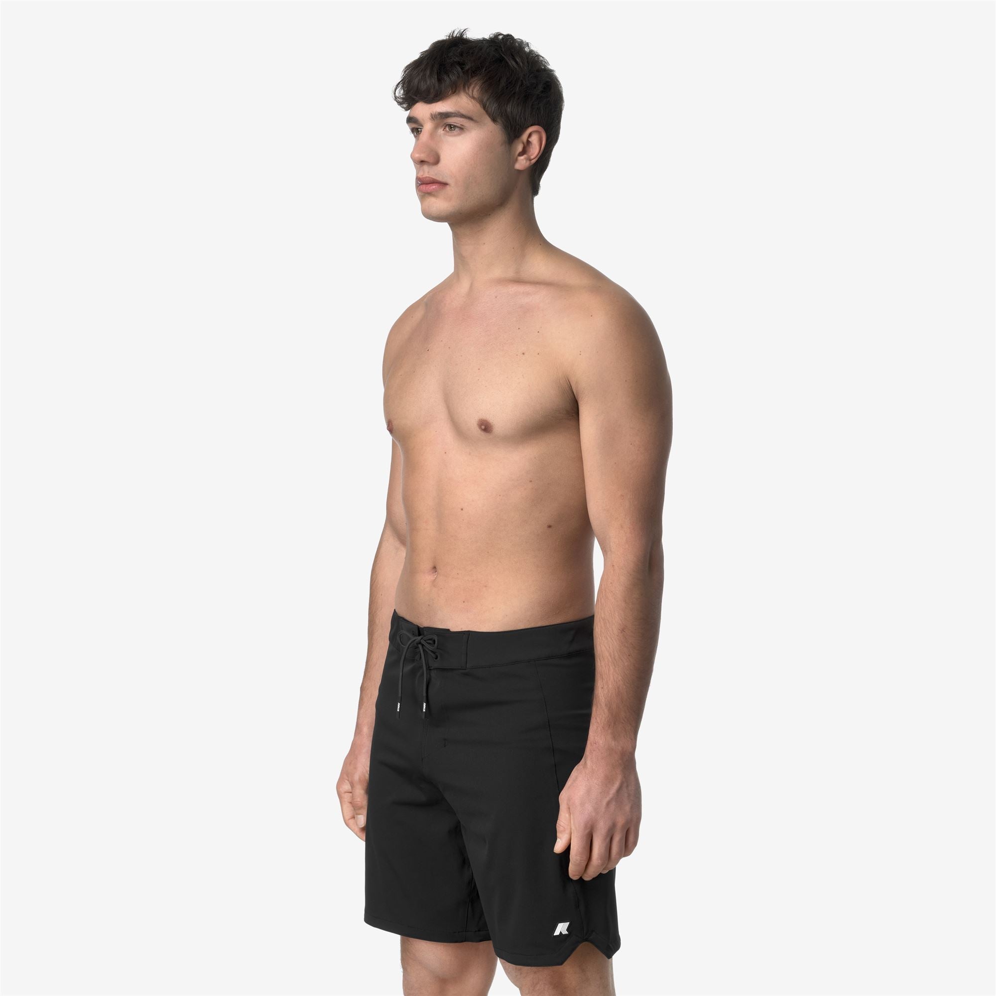 Bathing Suits_MAN_HAXLEY TEK STRETCH BEACH_Swimming Trunks_Black Pure - Commercial 5