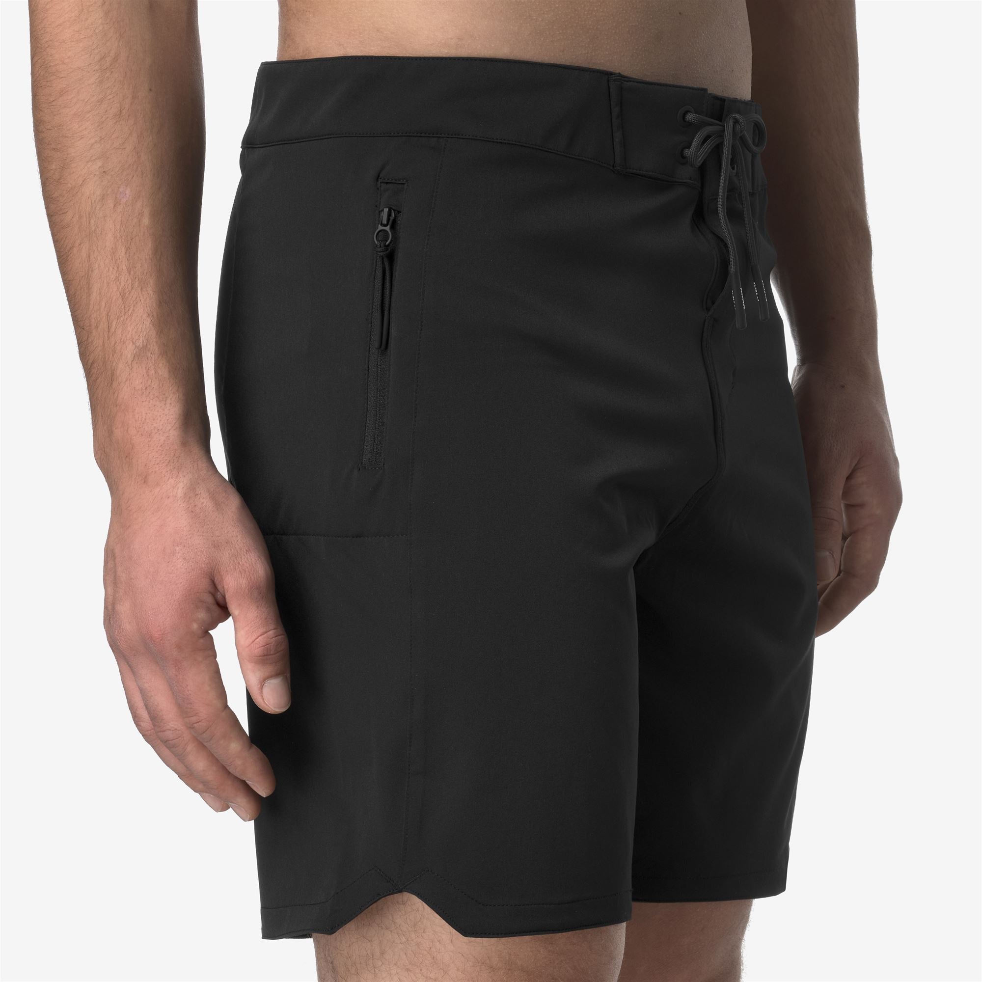 Bathing Suits_MAN_HAXLEY TEK STRETCH BEACH_Swimming Trunks_Black Pure - Commercial 7