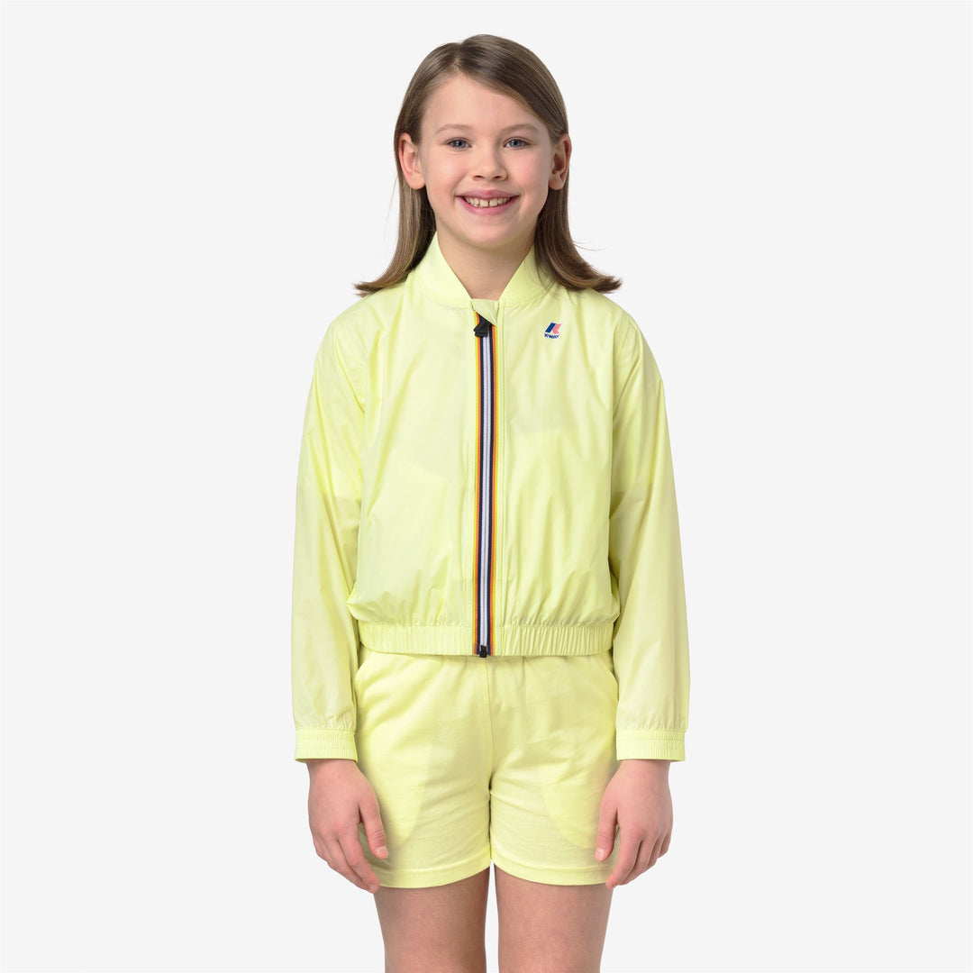 P. LE VRAI 4.0 AZELIE - Jackets - Short - Girl - YELLOW LIME main