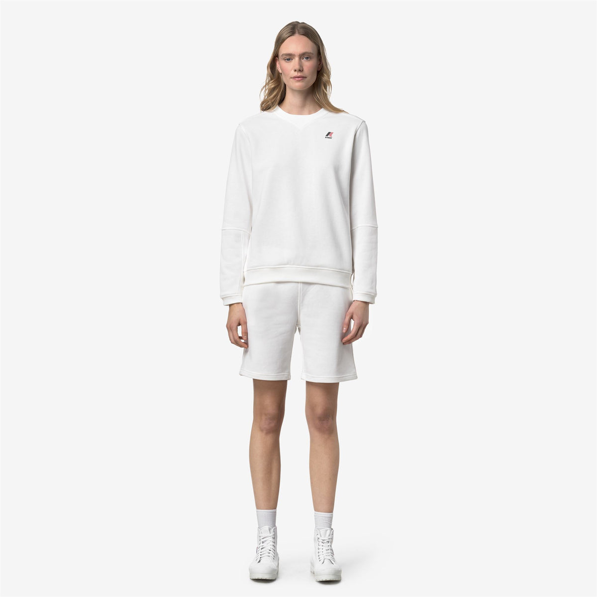 Shorts_UNISEX_CASIMIR POLY COTTON_Sport Shorts_White - White - Commercial 4