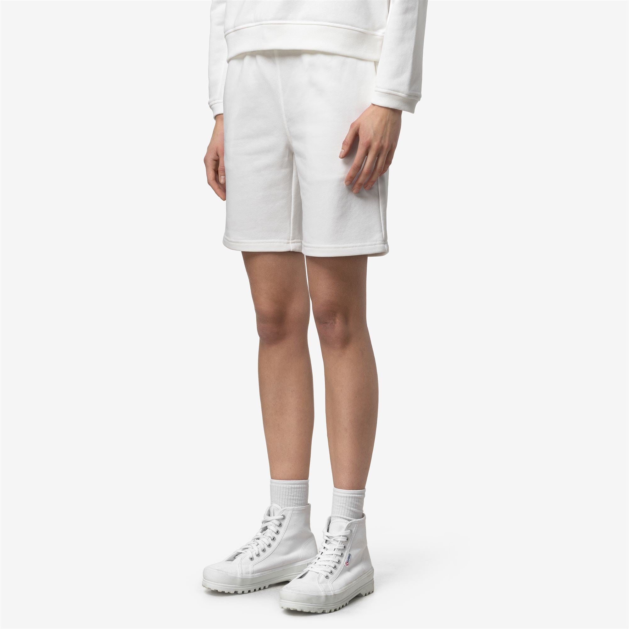 Shorts_UNISEX_CASIMIR POLY COTTON_Sport Shorts_White - White - Commercial 5
