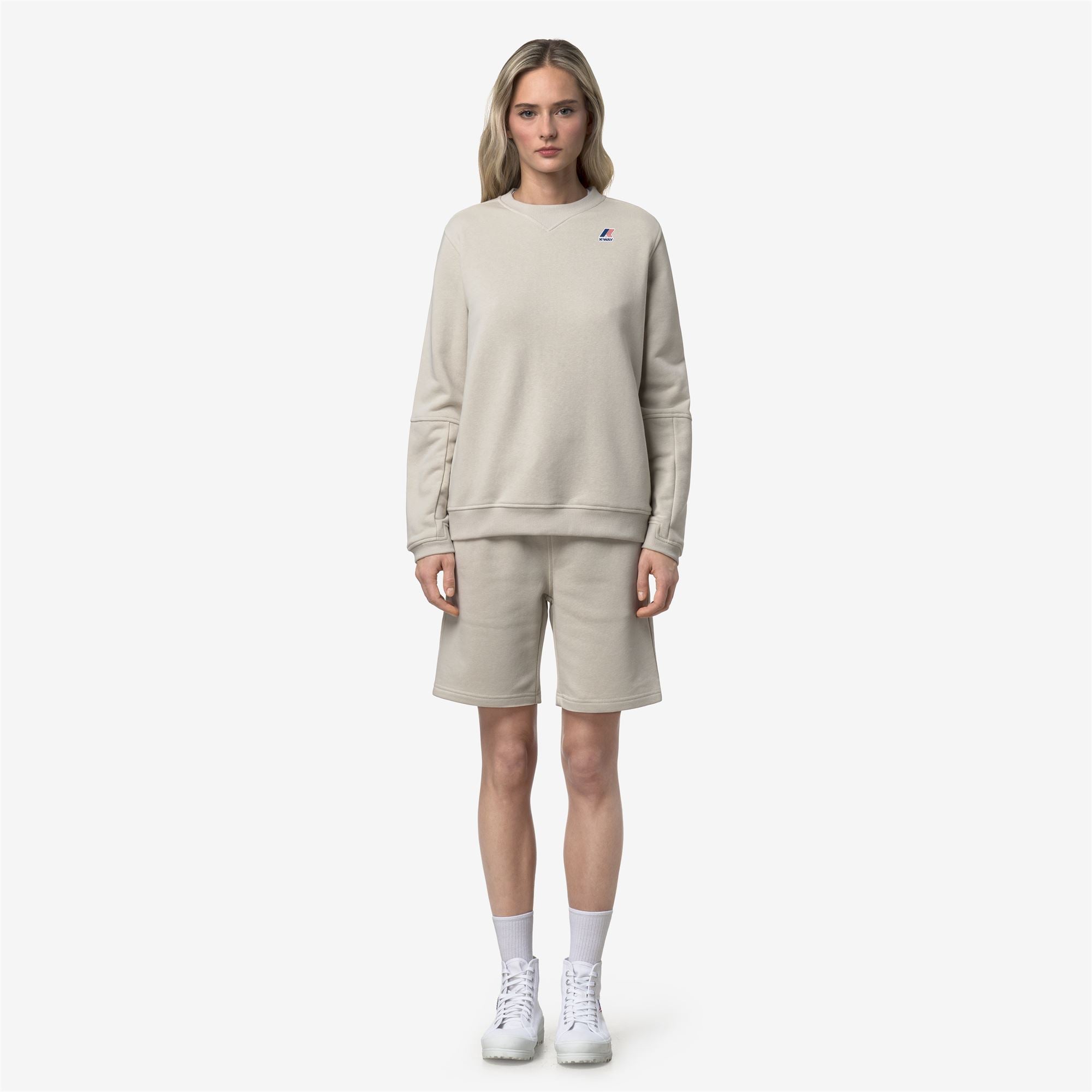 Shorts_UNISEX_CASIMIR POLY COTTON_Sport Shorts_BEIGE LT - Commercial 4