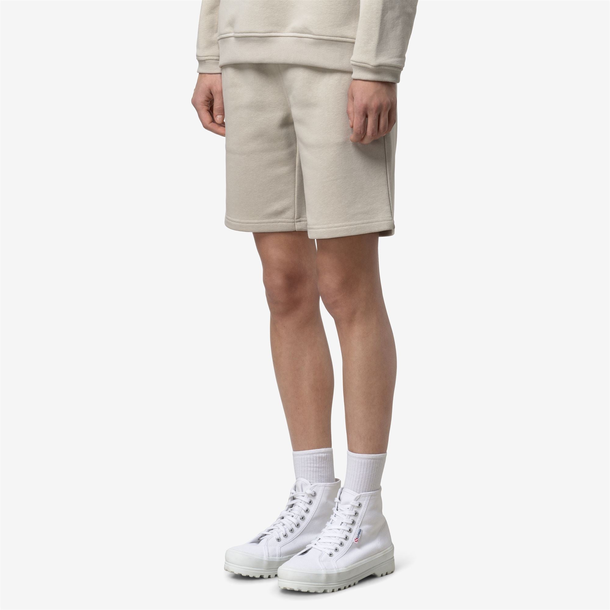 Shorts_UNISEX_CASIMIR POLY COTTON_Sport Shorts_BEIGE LT - Commercial 5