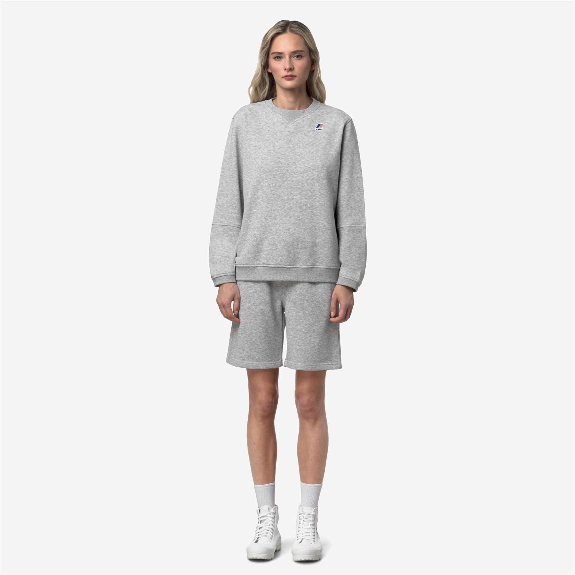 Shorts_UNISEX_CASIMIR POLY COTTON_Sport Shorts_GREY MEL - Commercial 4
