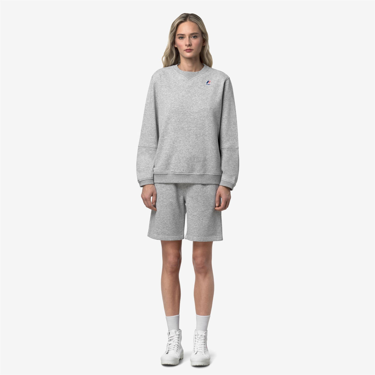 Shorts_UNISEX_CASIMIR POLY COTTON_Sport Shorts_GREY MEL - Commercial 4