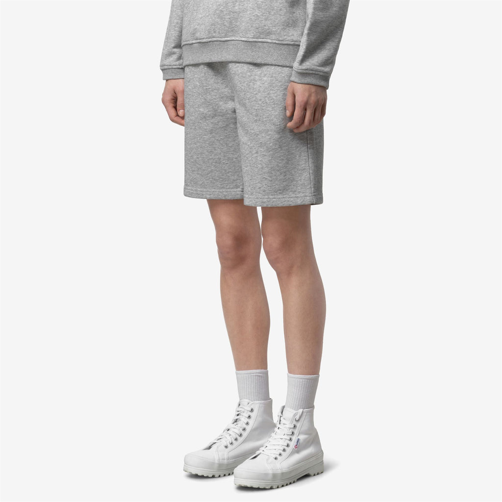 Shorts_UNISEX_CASIMIR POLY COTTON_Sport Shorts_GREY MEL - Commercial 5